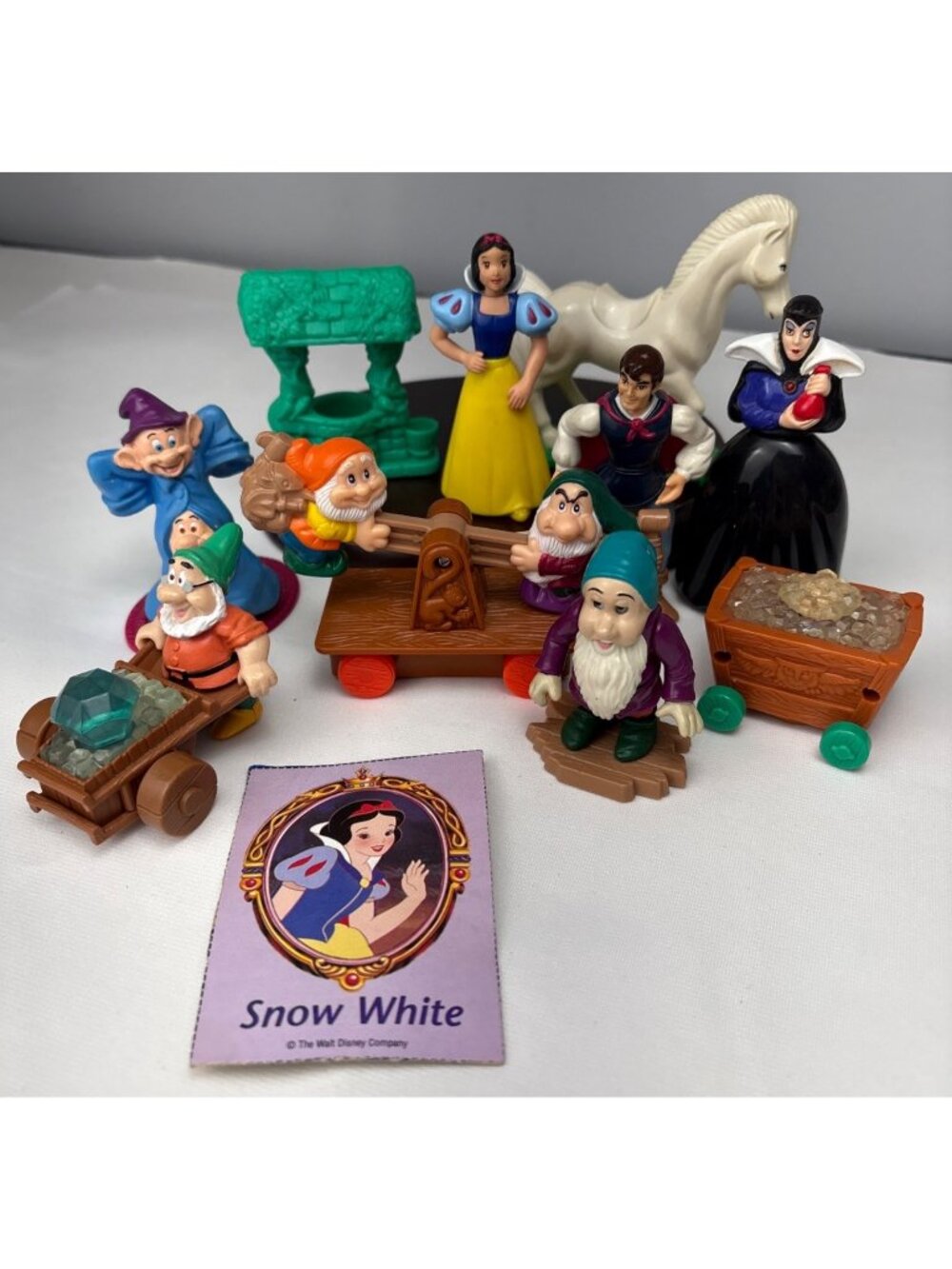 Snow White & The 7 Dwarfs McDonalds Happy Meal Toys Accessories Card